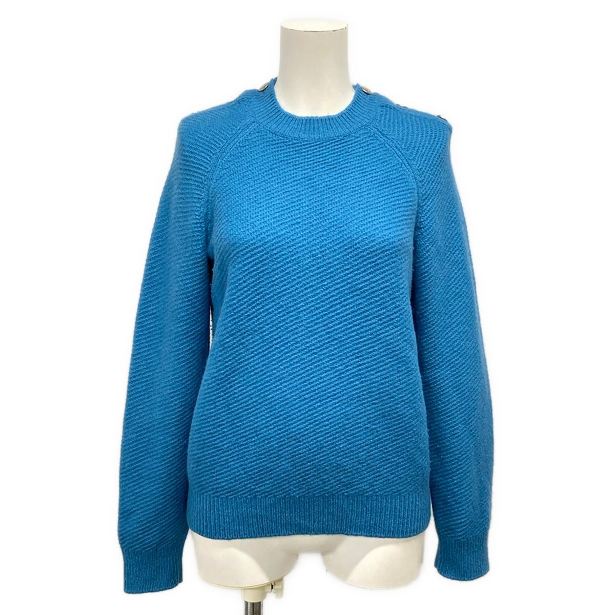 CHANEL(シャネル) 長袖セーター サイズ34 S レディース P54782 ブルー ウール、カシミヤ