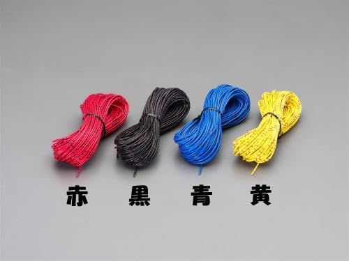 新品 エスコ 2.0mm2x25m[AVS/黒]自動車用コード EA812JY-132