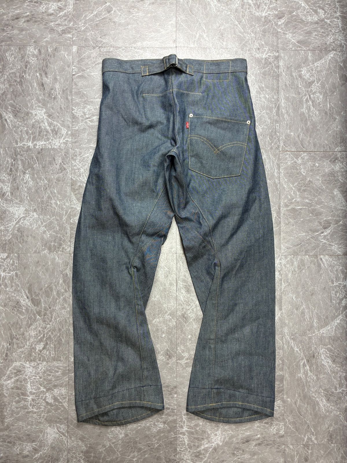 00s Levi's ENGINEERED JEANS LOOSE W32 リジット シンチバック ワン