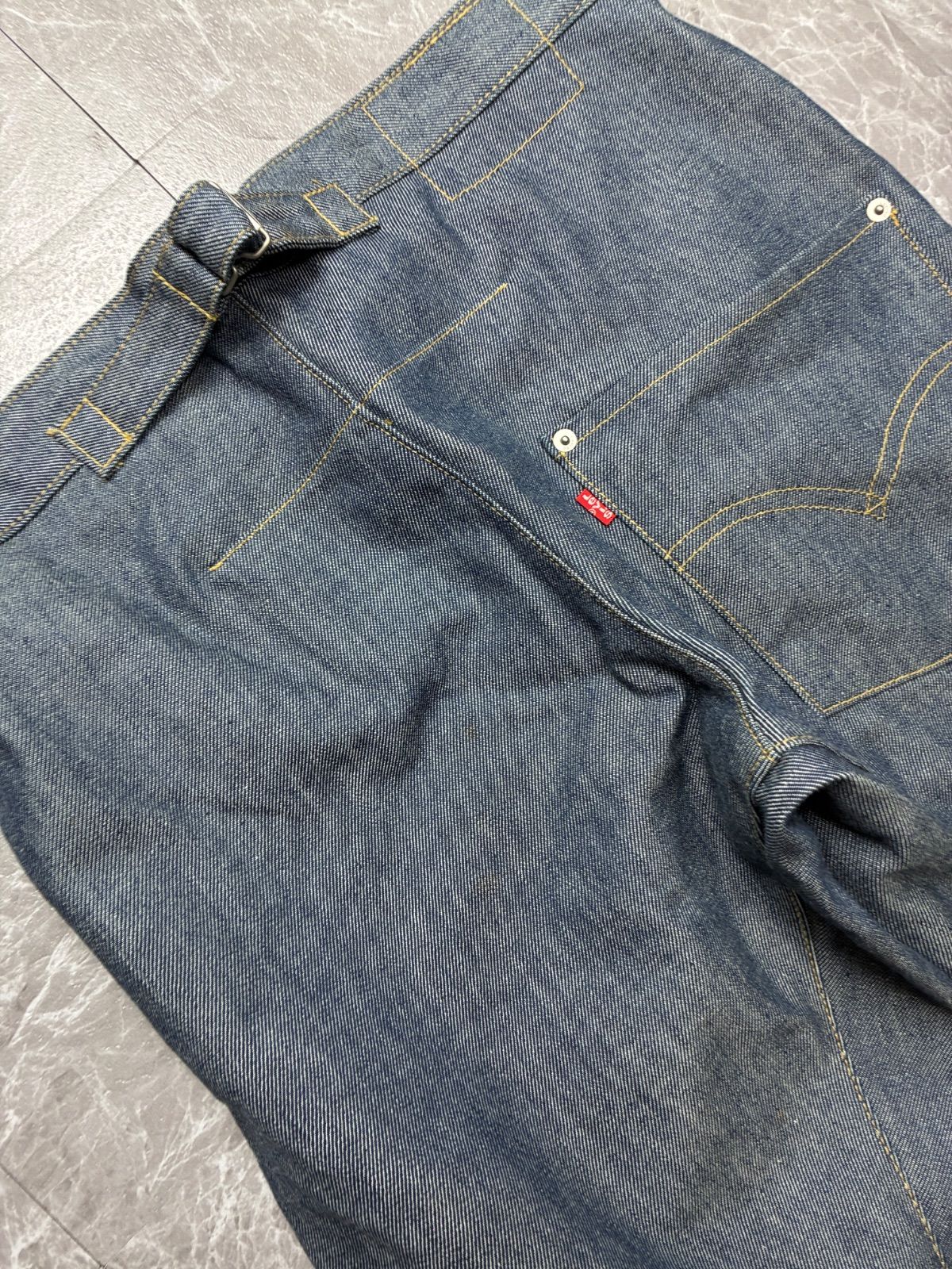 00s Levi's ENGINEERED JEANS LOOSE W32 リジット シンチバック ワン
