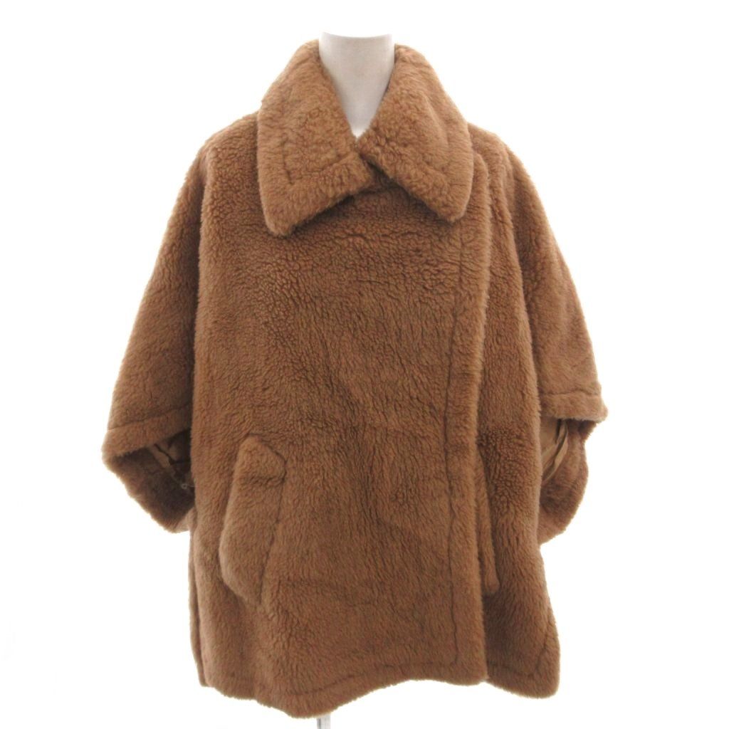 マックスマーラ MAX MARA TEBE テディベア ケープ ポンチョ ボア 1B
