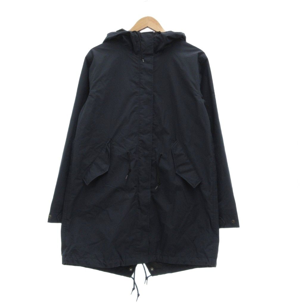 ザノースフェイス THE NORTH FACE 美品 ナイロンジャケット マウンテンパーカー テック XL ダークネイビー フード付き 長袖 ドローストリング /MG ■ECD004