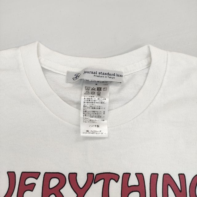 JOURNAL STANDARD LUXE プリントTシャツ(EVERYTHING) 定価7700円 半袖