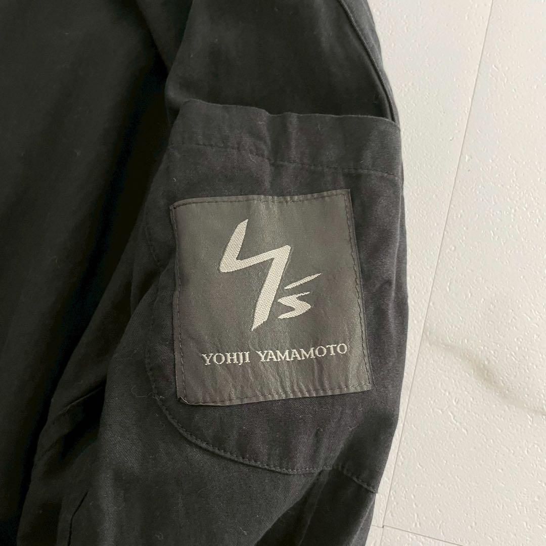 Y's for men tailored jacket cotton Black