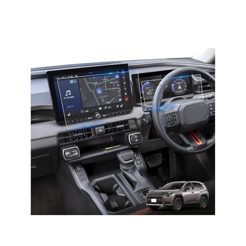 LFOTPP トヨタ 新型 RAV4 60系 6代目用 「ナビ+メーター 2枚」 液晶保護フィルム 12.9インチ 新型rav4 ガラス カーナビフイルム 12.3インチ メーター保護フィルム 指紋防止 キズ防止 気泡ゼロ 高感度タッチ 汚れ防止 飛散防止ｍａ
