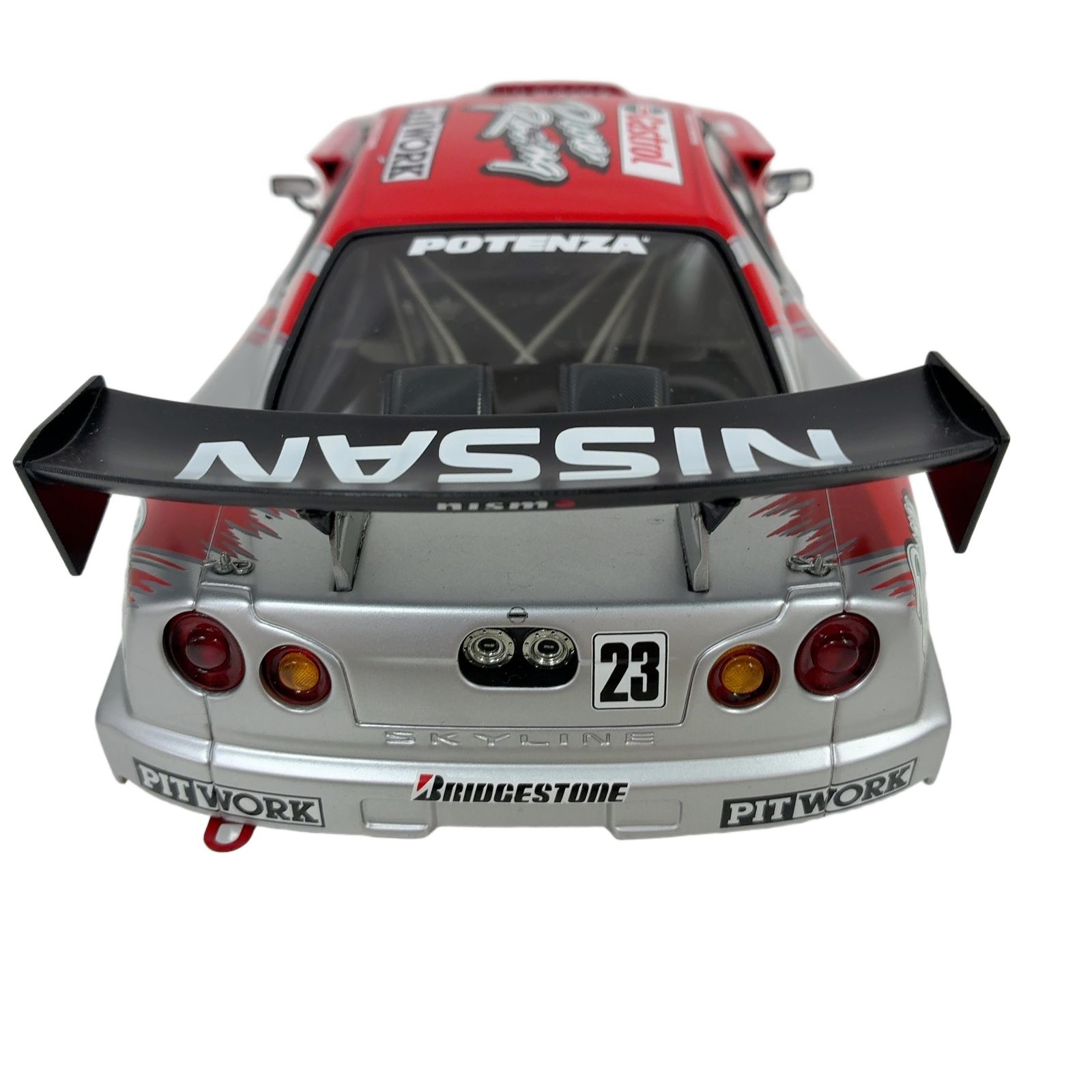 AUTOart 1/18 日産 Skyline R34 JGTC 2002 Castrol PITWORK 中古 訳