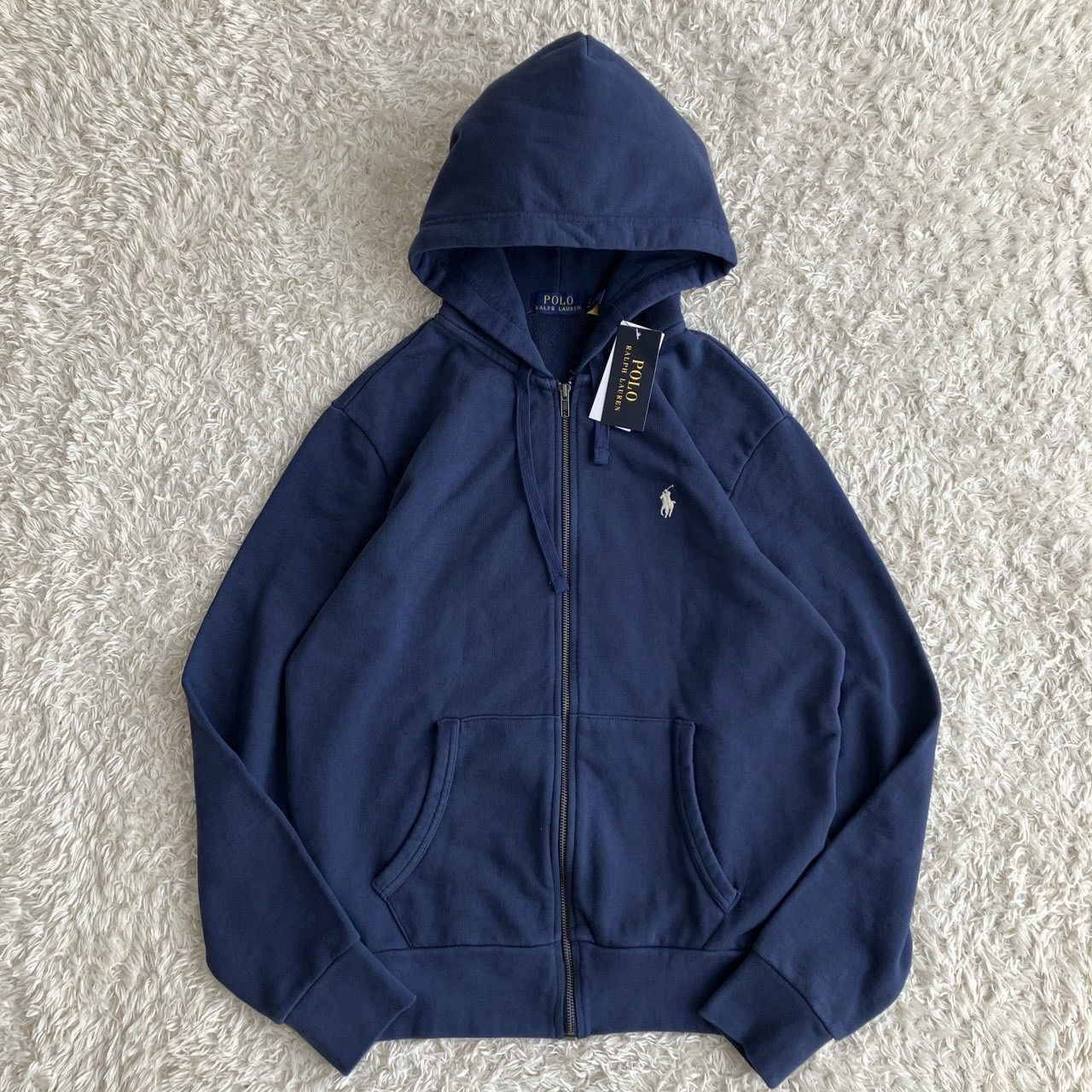 新品！POLO RALPH LAUREN　ポロラルフローレン　ジップパーカー　ネイビー　サイズS 現行