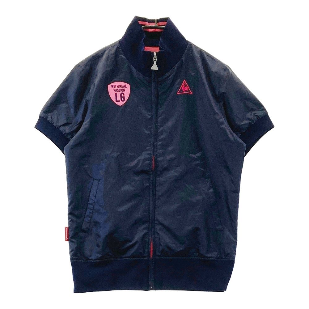 サイズ：M LE COQ GOLF ルコックゴルフ 半袖 ジップジャケット