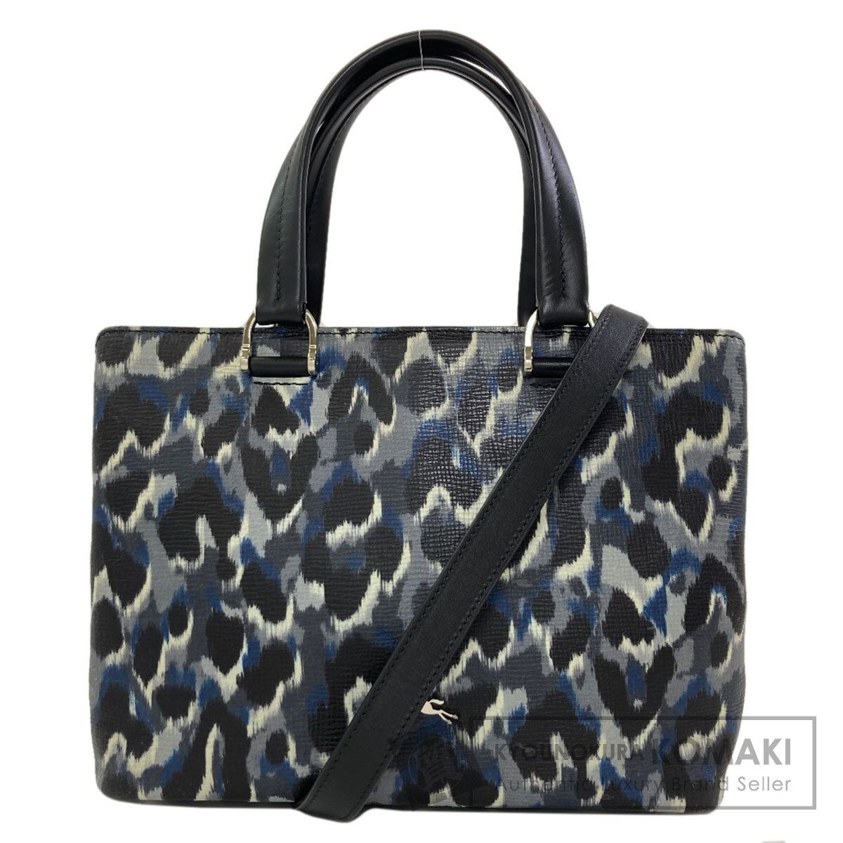 Longchamp ロンシャン レオパード柄 2WAY ハンドバッグ レザー レディース [中古]