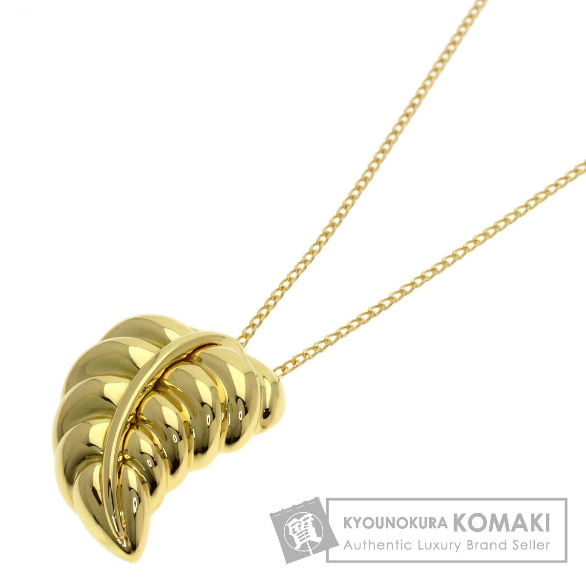 TIFFANY&Co. ティファニー リーフ ネックレス K18YG レディース [中古]