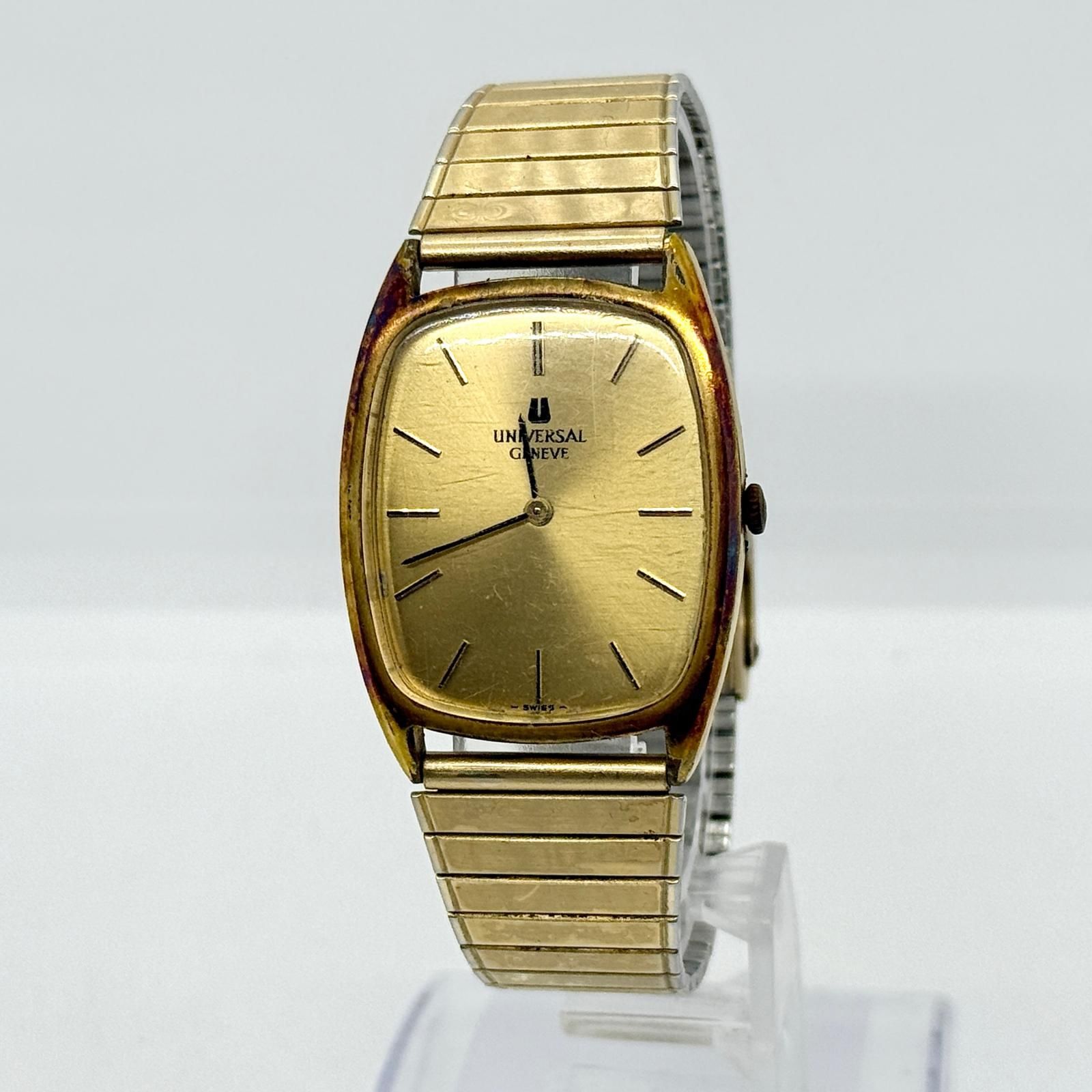 M*k様 UNIVERSAL GENEVE スクエア レディース 手巻き 腕時計 レディース UNIVERSAL GENEVE ゴールド スクエア 腕時計 手巻き