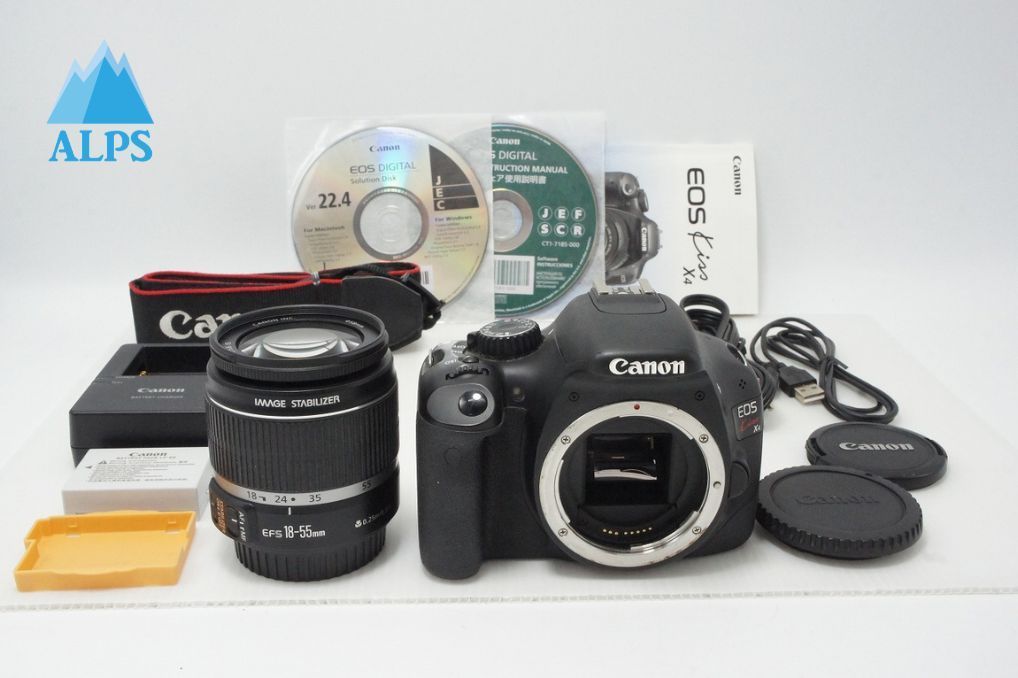 Canon キヤノン EOS Kiss X4 ボディ + EF-S 18-55mm IS レンズキット デジタル一眼レフカメラ 260521c