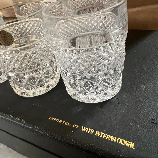 【豪華酒器セット】【未使用品】BOHEMIA CRYSTAL（ボヘミアクリスタル） デキャンタ＆ロックグラス セット カットガラス 高級