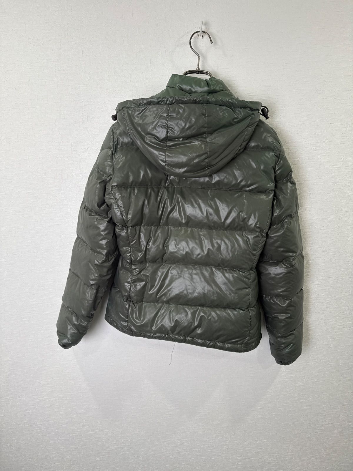 S00866｜MONCLER｜モンクレール｜ダウンジャケット｜グリーン｜レディース｜クラス1｜ショートダウン｜ナイロンジャケット｜Y2K｜90S｜古着｜ヴィンテージ｜USA古着｜アメカジ｜ラグジュアリー｜フォロー割｜今期トレンド｜Mサイズ