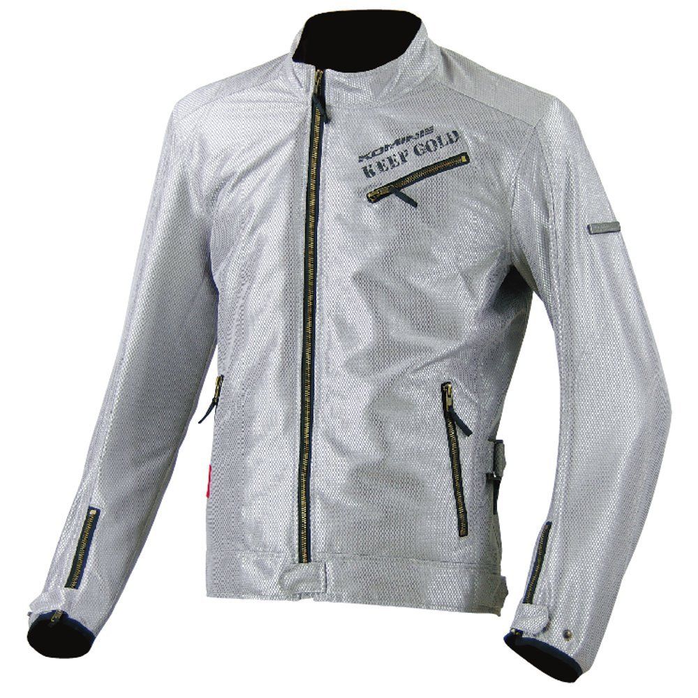 新品 KOMINE(コミネ) JK-048 KEEP GOLD M-JKT silver XL 07-048