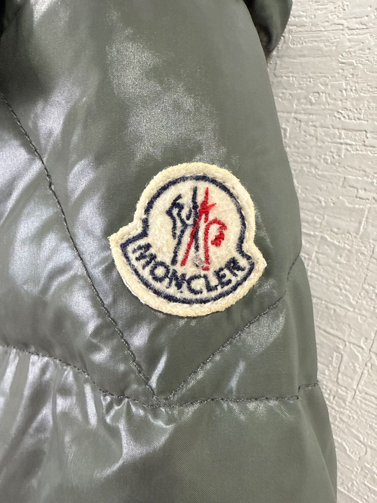 S00866｜MONCLER｜モンクレール｜ダウンジャケット｜グリーン｜レディース｜クラス1｜ショートダウン｜ナイロンジャケット｜Y2K｜90S｜古着｜ヴィンテージ｜USA古着｜アメカジ｜ラグジュアリー｜フォロー割｜今期トレンド｜Mサイズ