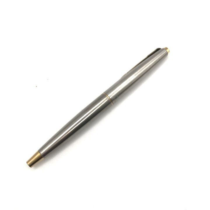 美品 Parker パーカー 万年筆 矢羽 クリップ シルバー ゴールド 筆記具