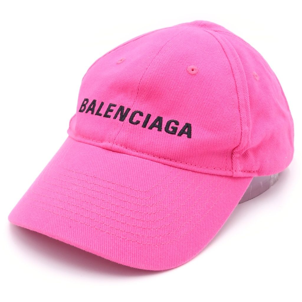 BALENCIAGA (バレンシアガ) LOGO CAP ロゴ刺繍 ベースボールキャップ 帽子 590758 310B2 ピンク