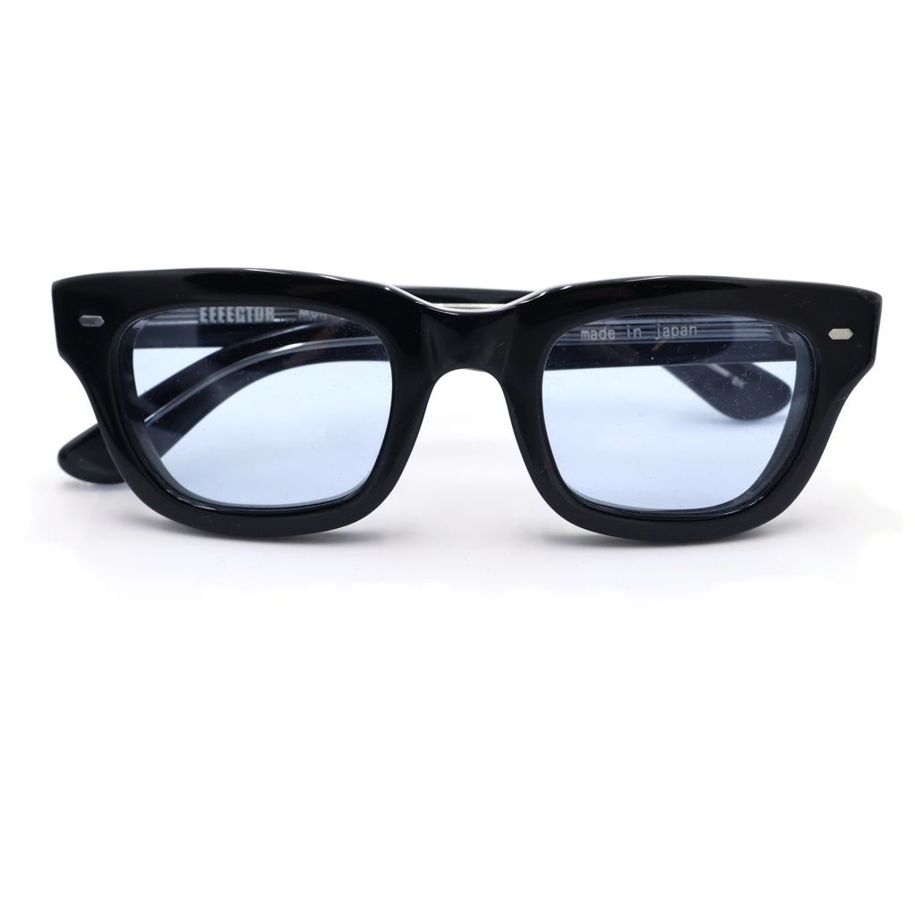 EFFECTOR (エフェクター) MUNAKATA ムナカタ スケルトンテンプル スクエアフレーム アイウェア 眼鏡 ブラック