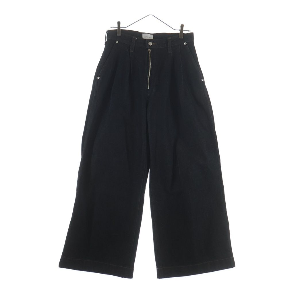 Wrangler (ラングラー) ×CAMPHOR WOOD カンファーウッド ジッパーフライ 2タックワイドデニムパンツ インディゴ WS0230