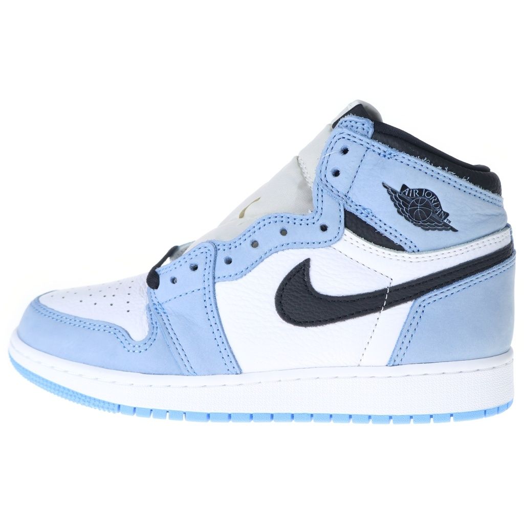 NIKE (ナイキ) GS AIR JORDAN 1 HIGH UNIVERSITY BLUE エアジョーダン 1 ユニバーシティ ハイカットスニーカー レディース ホワイト/ブルー US6Y/24cm 575441-134