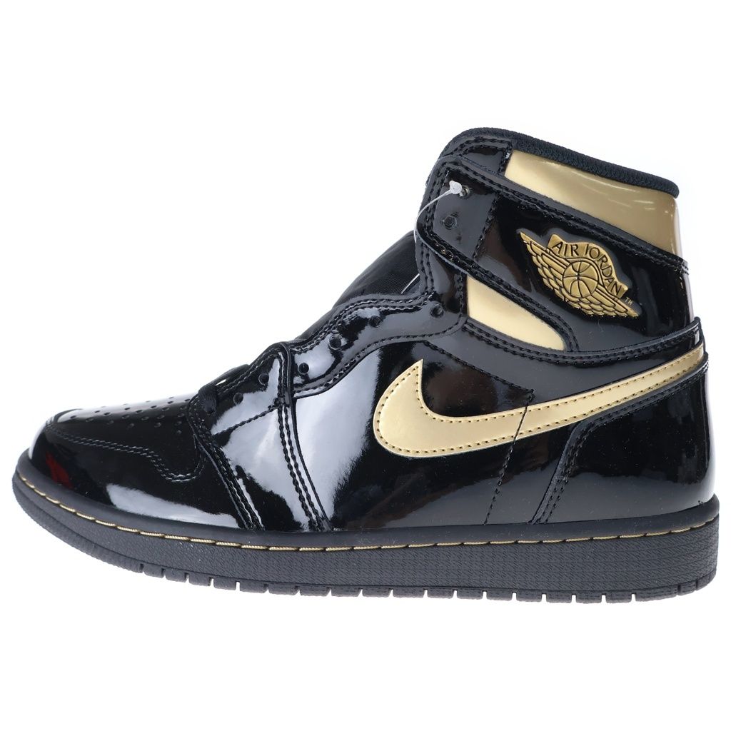 NIKE (ナイキ) AIR JORDAN 1 HIGH OG METALIC GOLD 555088-032 エアジョーダン1 メタリック ゴールド ハイカットスニーカー ブラック/ゴールド US8.5/26.5cm 17,013円