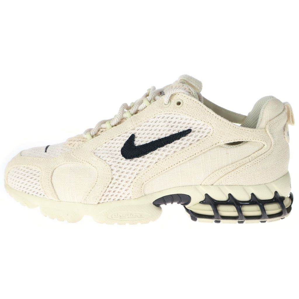 NIKE (ナイキ) ×STUSSY AIR ZOOM SPIRIDON CAGE 2 ステューシー エアズーム スピリドン ケージ ローカットスニーカー アイボリー US10.5/28.5cm CQ5486-200