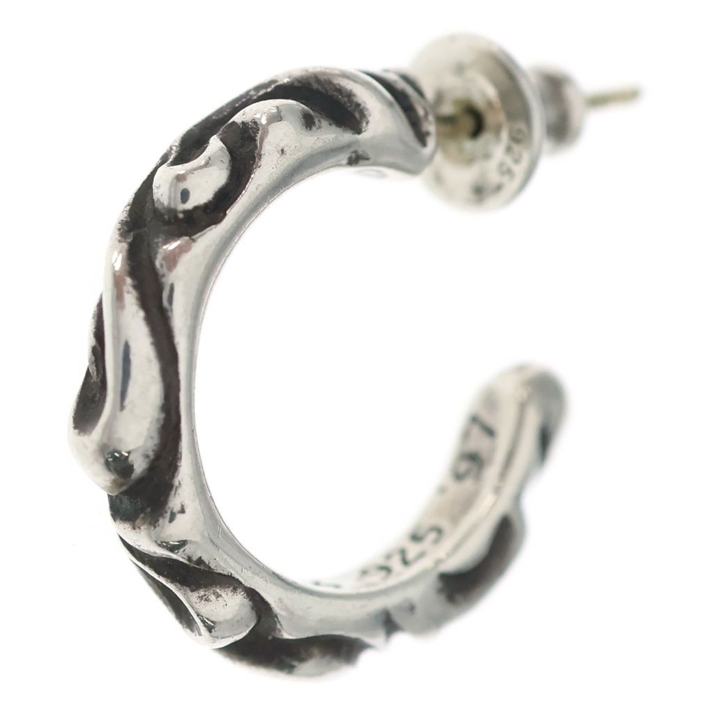 CHROME HEARTS (クロムハーツ) HOOP SCROOL スクロール フープピアス シルバー BCA102