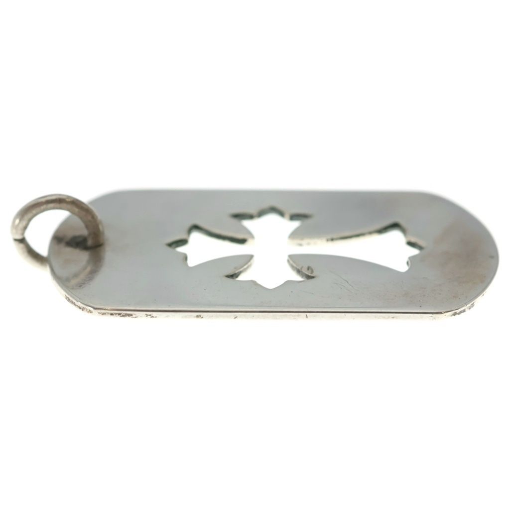 CHROME HEARTS (クロムハーツ) D TAG LRG CO CRS カットアウトクロスドッグタグ ラージ ペンダントトップ シルバー BCA239