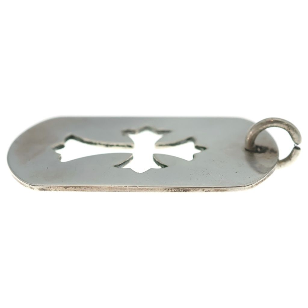 CHROME HEARTS (クロムハーツ) D TAG LRG CO CRS カットアウトクロスドッグタグ ラージ ペンダントトップ シルバー BCA239
