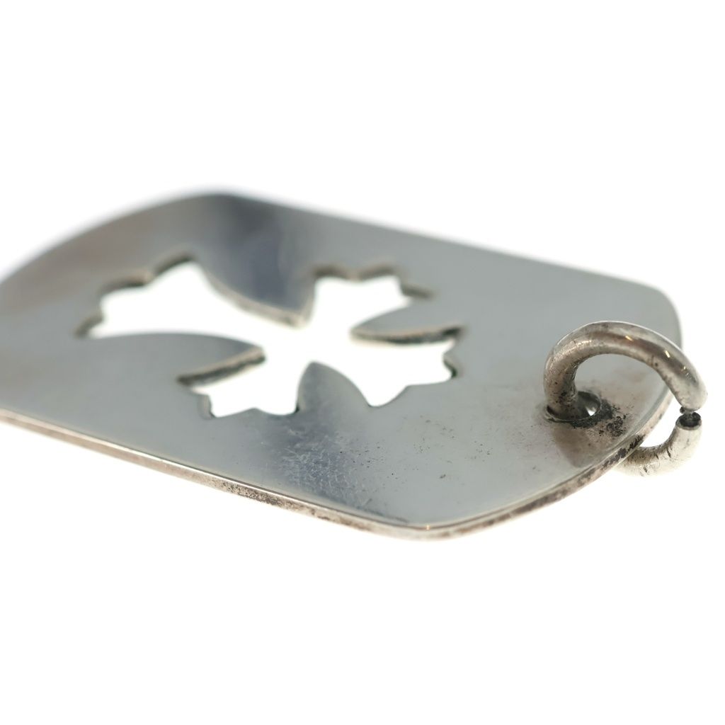 CHROME HEARTS (クロムハーツ) D TAG LRG CO CRS カットアウトクロスドッグタグ ラージ ペンダントトップ シルバー BCA239
