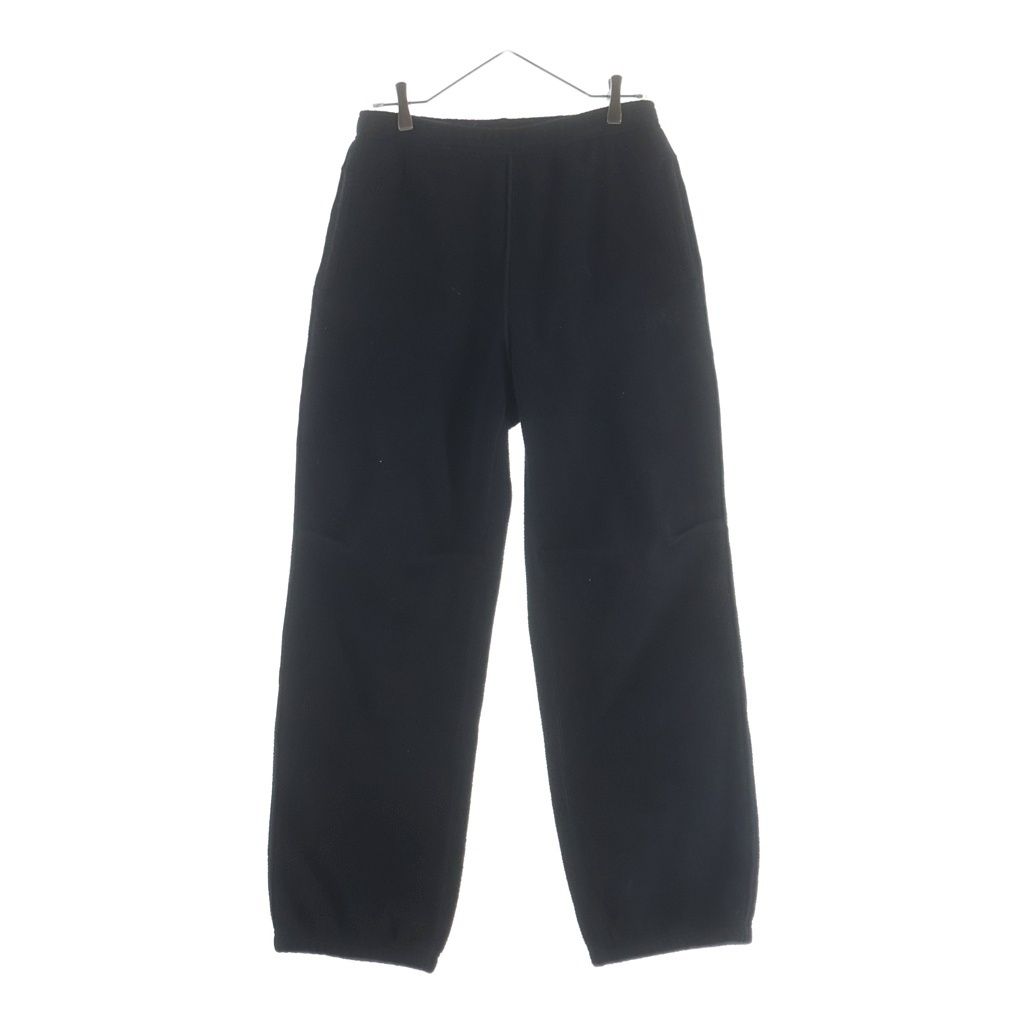 MM6 Maison Margiela (エムエムシックスメゾンマルジェラ) 25AW フロントロゴ刺繍コットントラックロングパンツ ブラック SH0KA0050