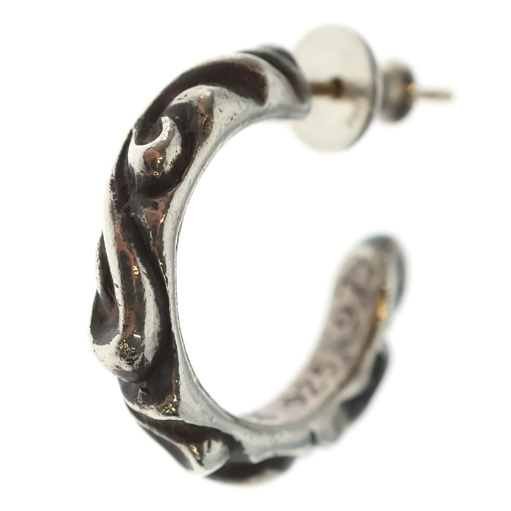 CHROME HEARTS (クロムハーツ) HOOP SCROOL スクロール フープピアス シルバー BCA102