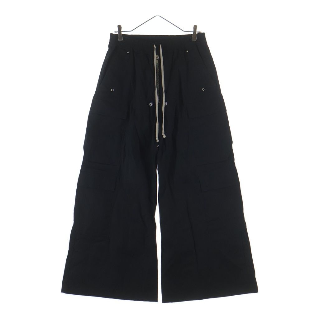 Rick Owens (リックオウエンス) CARGO BELAS -WDET1 カーゴベラ カーゴパンツ ワイド ブラック RU02E1339