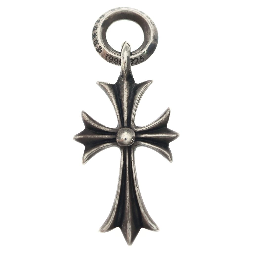 CHROME HEARTS (クロムハーツ) TINY CH CROSS タイニーCHクロス チャーム ネックレストップ シルバー BCA382