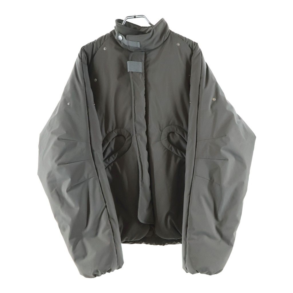 JIAN YE (ジェン イェ) 24AW GOURD JKT ゴードジップアップ パファージャケット グレー JI-24AW-JK03-1