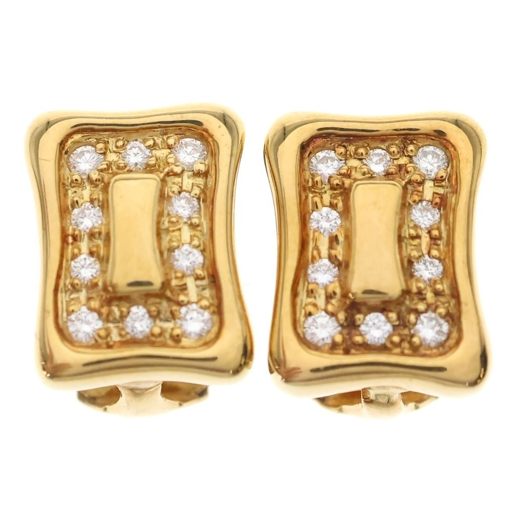 CELINE (セリーヌ) ヴィンテージ メレダイヤ イヤリング K18 Au750 ゴールド 0.26ct