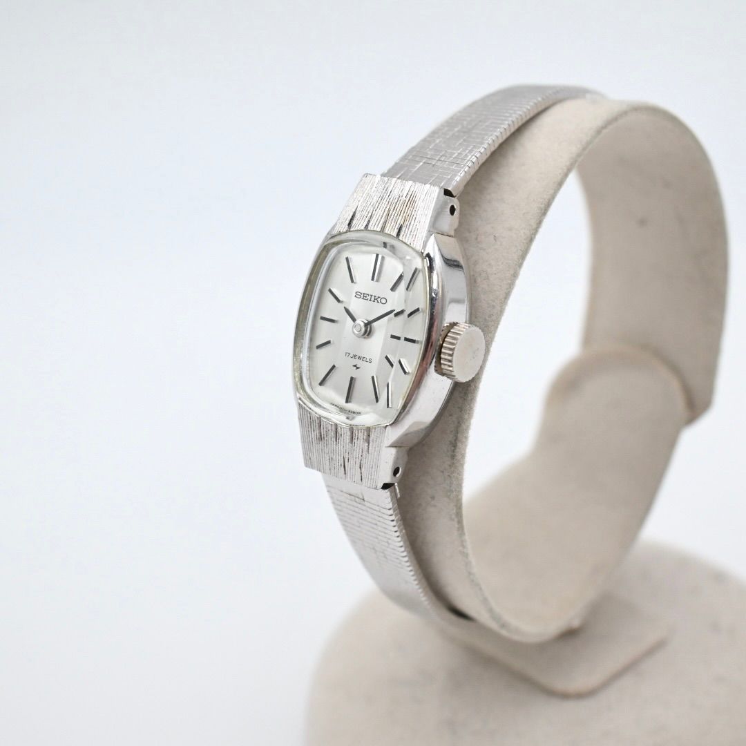 SEIKO セイコー 手巻き 17石 レディース 腕時計 11-3360 シルバー SS 