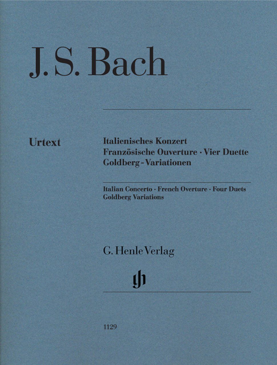 J.S.バッハ: イタリア協奏曲 ヘ長調 BWV 971、フランス風序曲 ロ短調 BWV 831, 4つのデュエット, ゴールドベルグ(ゴルトベルク)変奏曲 BWV 988/原典版(運指なし)/ヘンレ社/ピアノ・ソロ