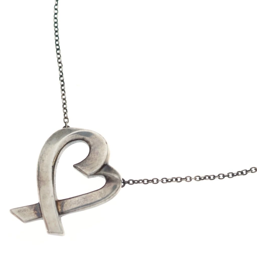 TIFFANY & Co. (ティファニー) ラビングハート ネックレス ペンダント チェーン シルバー 925 4.5g