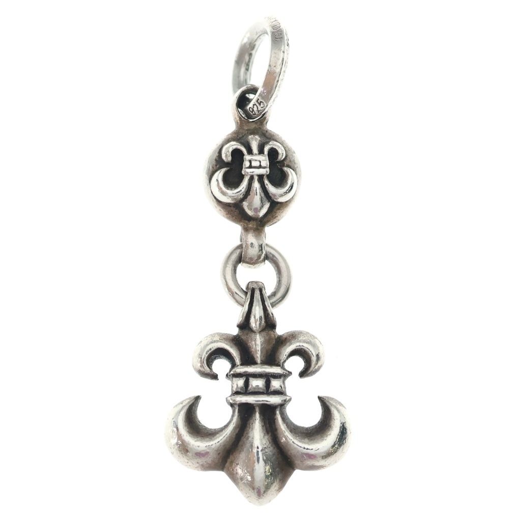 CHROME HEARTS (クロムハーツ) 1BALL BS FLEUR 1ボールBSフレアチャーム シルバーネックレストップ BCA198