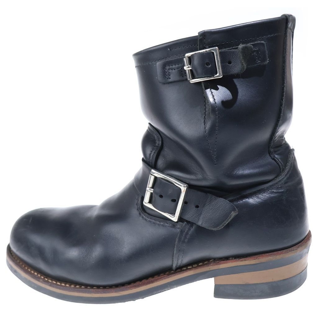 RED WING (レッド ウイング) レザーハイカットエンジニアブーツ ブラック US10.5/28.5cm