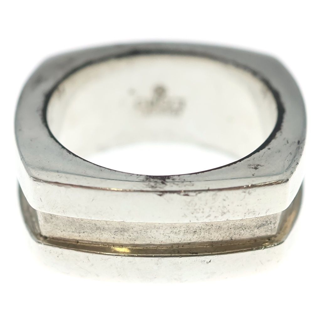 GUCCI (グッチ) G Square Grooved Ring ジースクエア グローブドリング シルバー