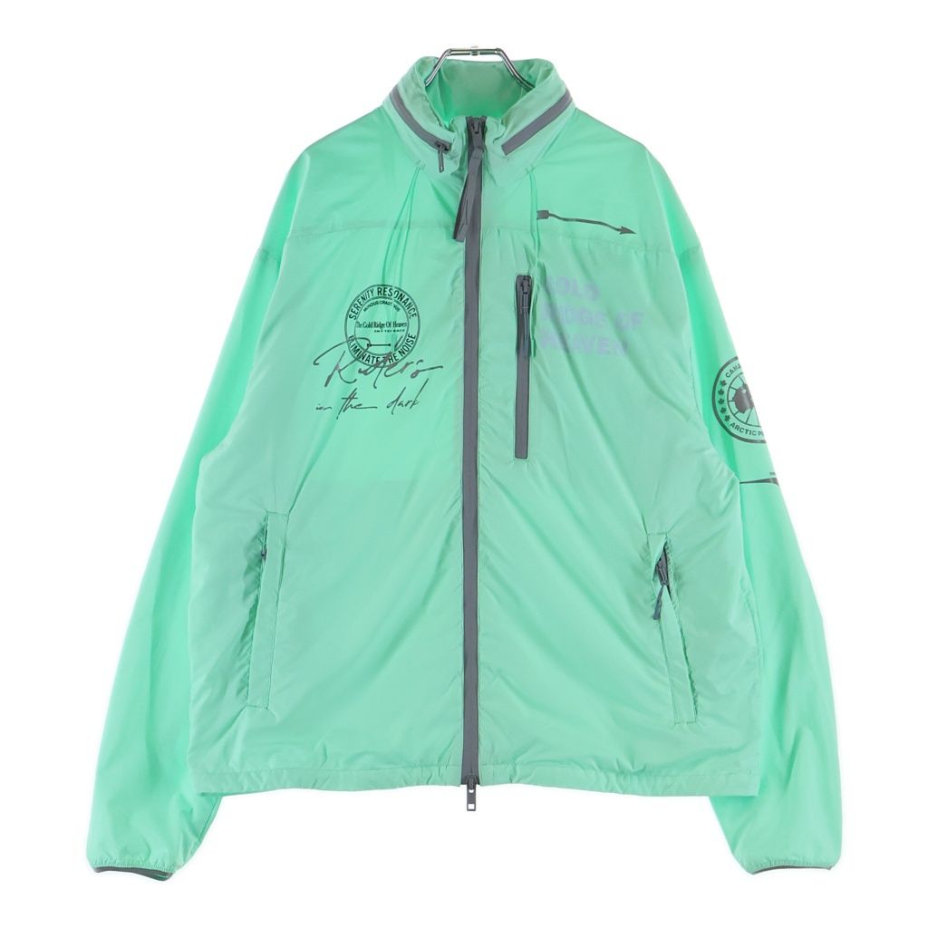 CANADA GOOSE (カナダグース) RIDGE SHELL リッジ シェル 袖ロゴプリント フーデッドジャケット ライトグリーン 1253UCD