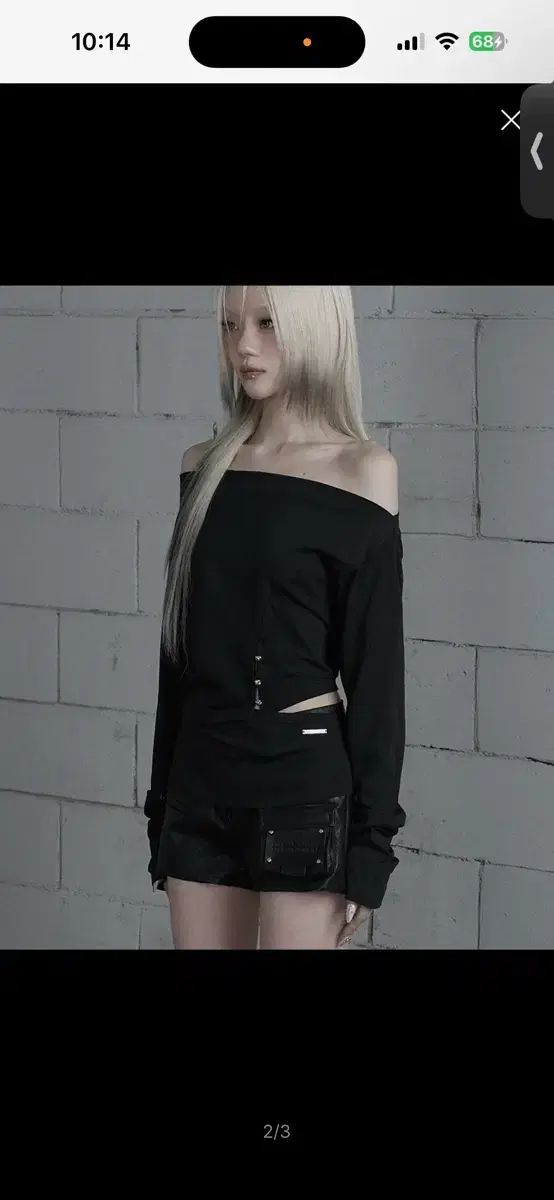 エトオソメ カットアウト オープン ロング スリーブ Cut-Out Open Long Sle