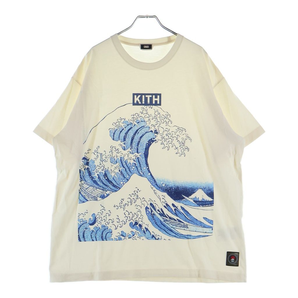 KITH (キス) tokyo great wave vintage TEE 半袖 カットソー Tシャツ ホワイト 24-073-060-0022-2-0