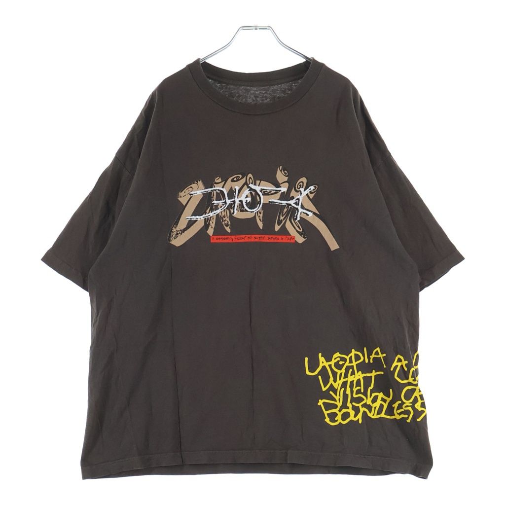 TRAVIS SCOTT (トラヴィススコット) ユートピア 半袖プリントTシャツ カットソーブラウン
