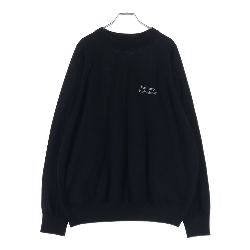 The Ennoy Professional (エンノイプロフェッショナル) 25AW MERINO WOOL SWEATER メリノ ウール モックネックニットセーター ブラック AW25BRENKT01UM 15,718円