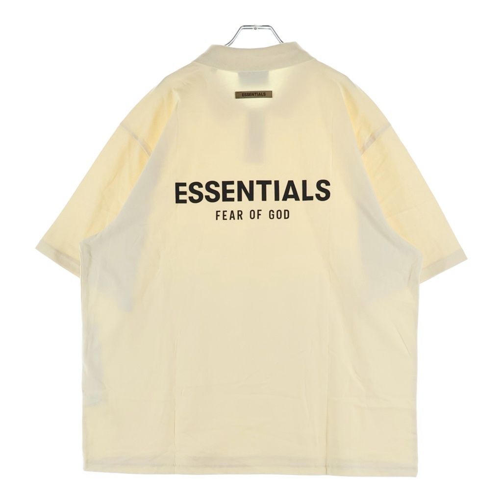 FEAR OF GOD ESSENTIALS (フィアオブゴッド エッセンシャルズ) S/S POLO SHIRT バックラバーロゴ 半袖ポロシャツ アイボリー