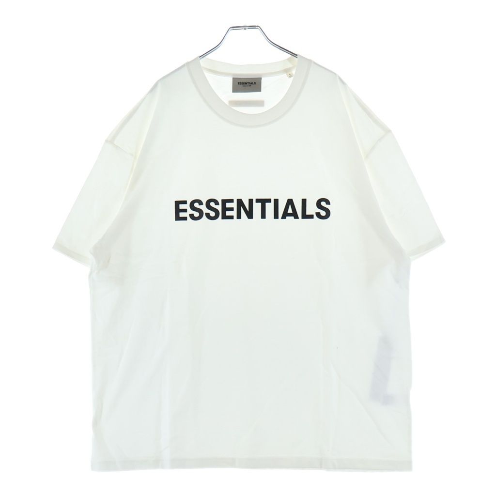 FEAR OF GOD ESSENTIALS (フィアオブゴッド エッセンシャルズ) S/S T-SHIRT ラバーロゴ 半袖Tシャツ ホワイト